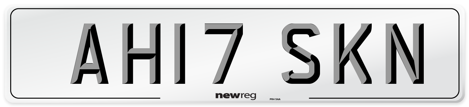 AH17 SKN Number Plate from New Reg